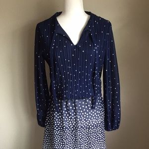 1970’s Sheer Navy Blue Dress